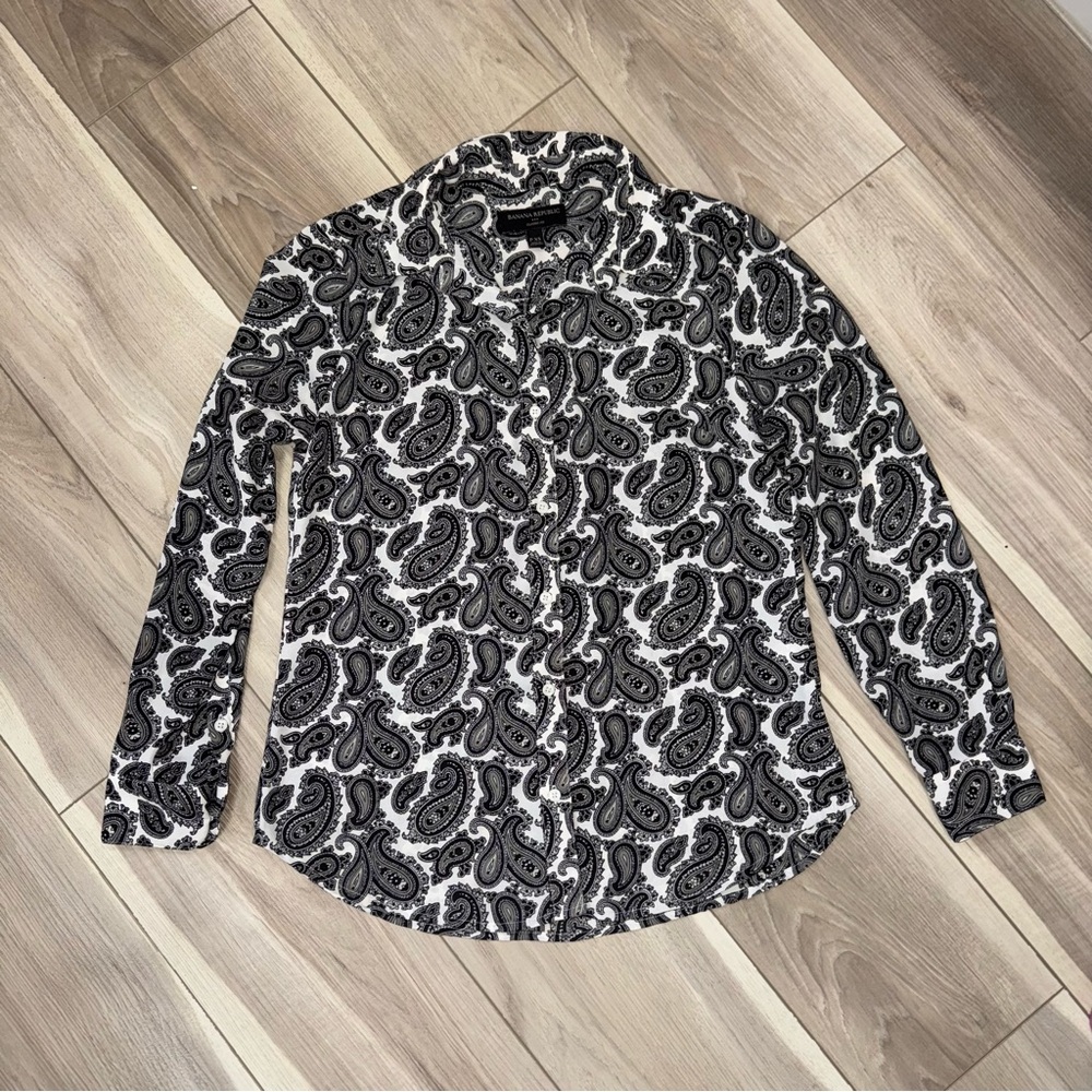banana republic factory paisley shirt
